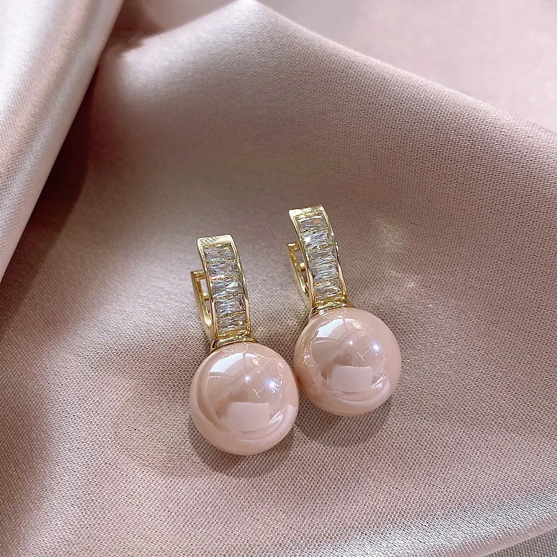 Simulated Pearl Jewelry Accessorie  Gold Pearl Drop Earrings Wedding -  Accessories - Aliexpress