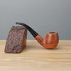 Ambila Smoking Pipe ,  African Rosewood Tobacco Pipe ,  9MM Filter Solid Wood Dry Pipe Smoking Craft ,  Pipe with Cleaning Kit 4