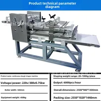 Continuous Toast Moulding Machine Assembly Line Bread Whole Continuous Dough Shaping Dough Moulding 2
