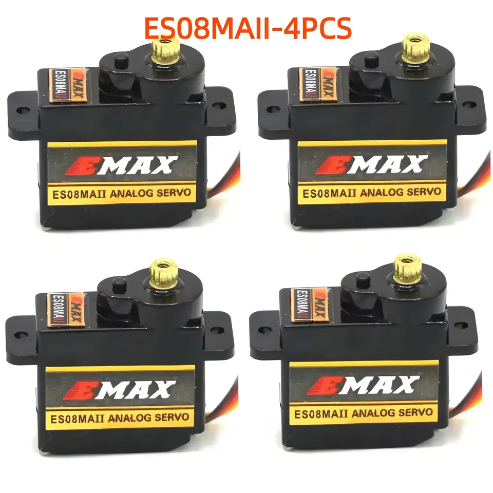 EMAX ES08MA ES08MAII 12g Mini Metal Gear Analog Servo for Rc Hobbies Car Boat Helicopter Airplane Rc Robot image 3