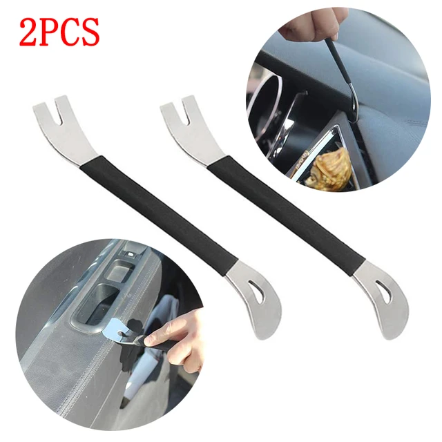 2PCS Auto Audio Tür Demontage und Montage Metall Stahl Hebeln Panel Auto  Hand-gehalten Demontage Werkzeuge Auto Reparatur werkzeuge Zubehör -  AliExpress