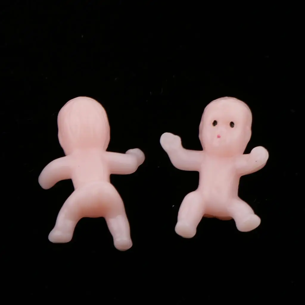 50pcs Mini Newborn Baby Doll Toy Collection Baby Shower Decoration