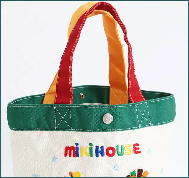 Miki House Mommy Bag New Arrival Cartoon Zoo Embroidery Color 