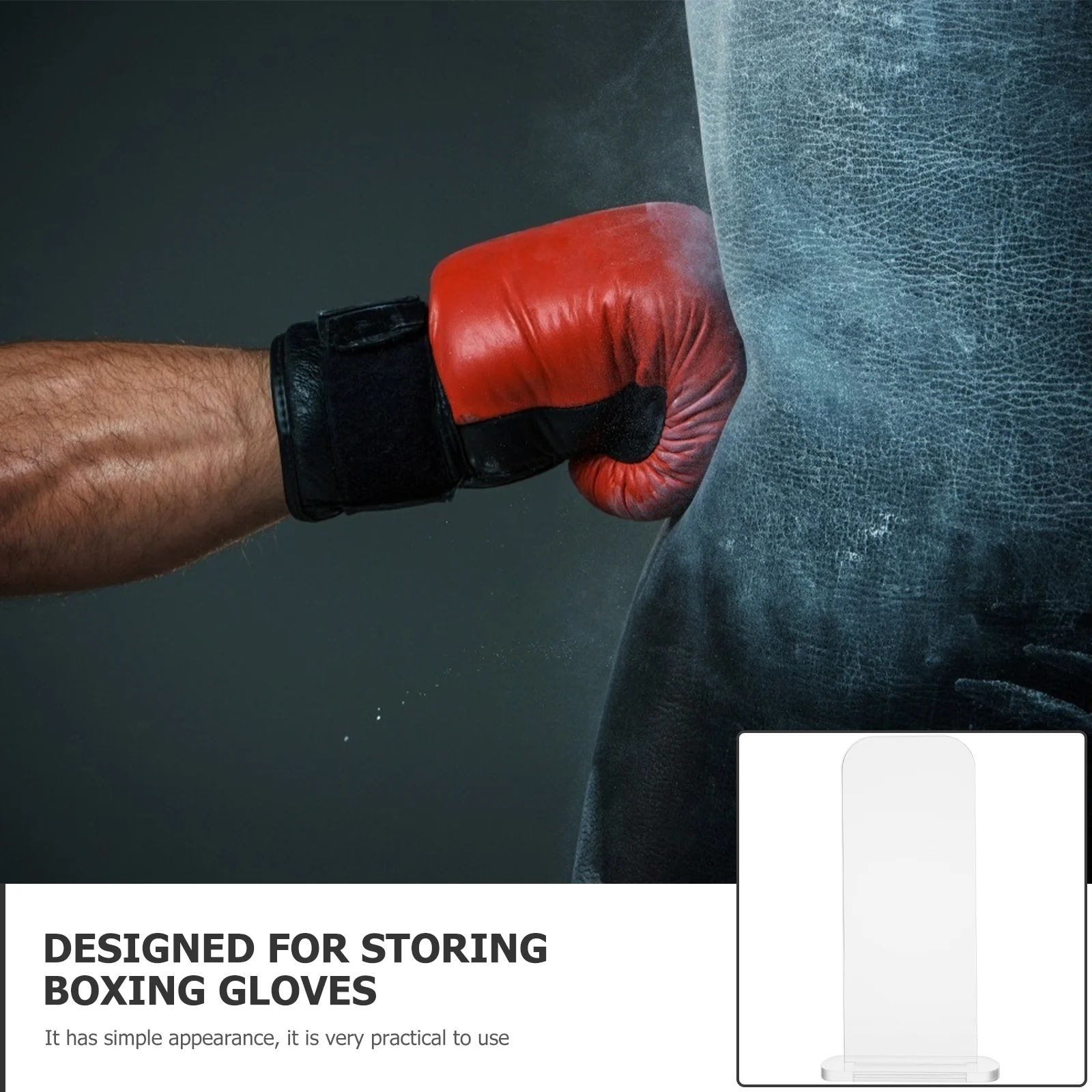 Boxing Gloves Display Rack Premium Plastic Home Boxing Gym Simple Stand for Gloves Storage ganized Practical