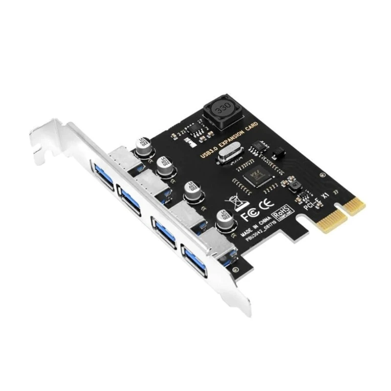 Scheda Espansione Pcie Usb A 4 Adattatori Hub Usb Pciexpress Pcie