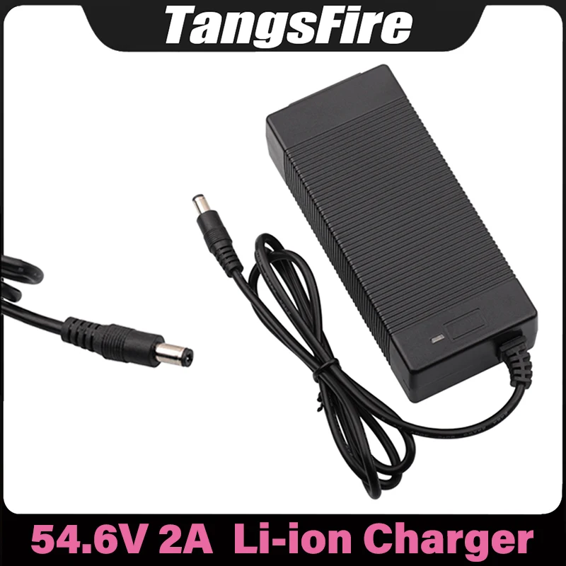 

54.6V 2A Lithium Battery Charger 13S for Electric bicycle scooter balancing vehicle Polymer Li-ion battery charger DC connector