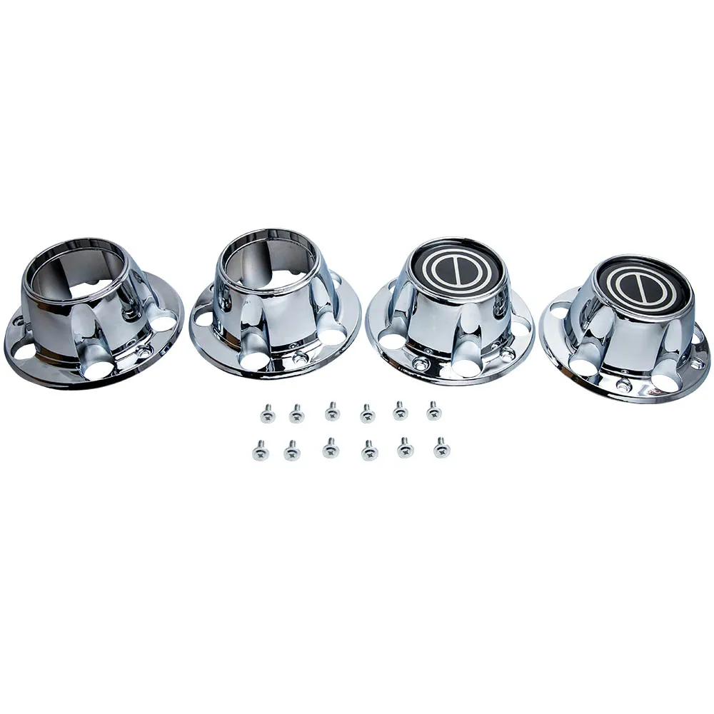 4 Pcs Chrome Wheel Hub Cap Center Cover For BRONCO F150 VAN 4WD Models 80-1996