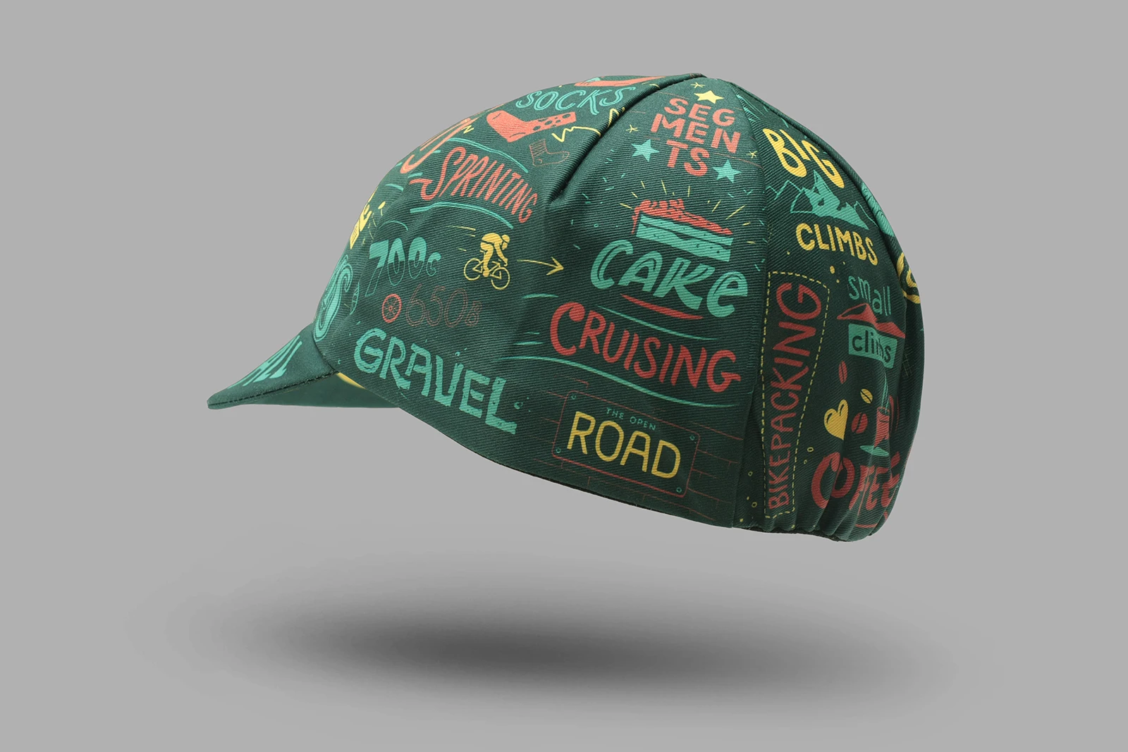 New Classical Sport Cycling Caps Green And Yellow Men And Women Breathable Quick-Drying Bicycle Hat 3