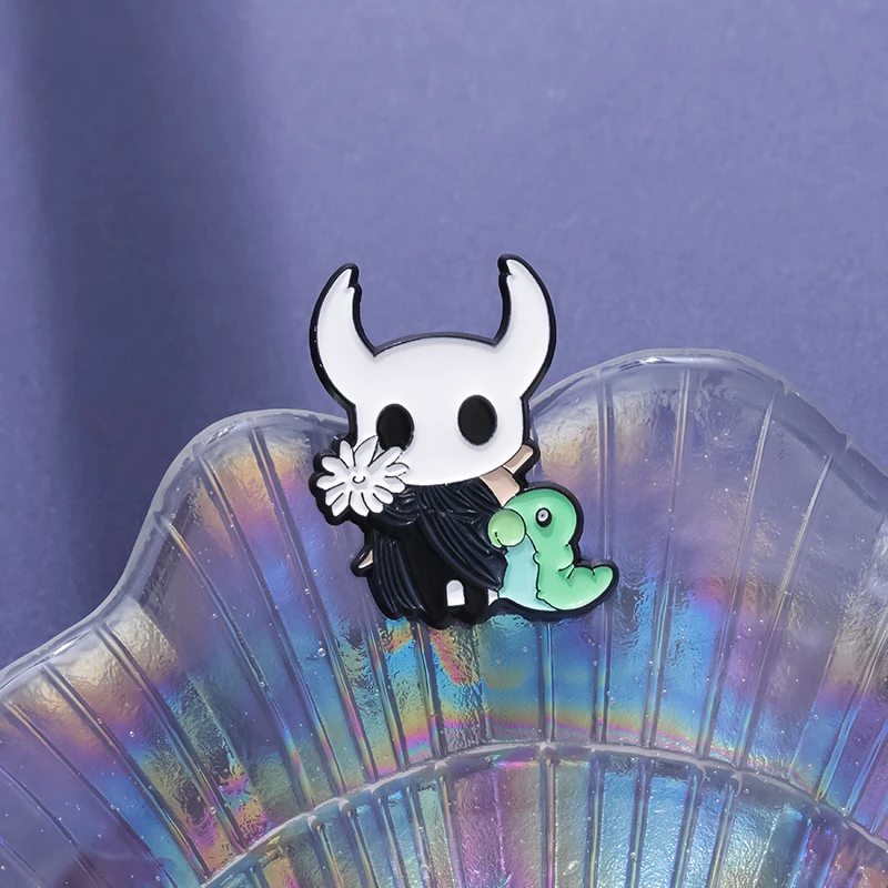 Anime Spiel Brosche Hollow Knight Charakter Emaille Pins Cartoon Anime Abzeichen Dekorative Brosche Hemd Revers Pin Schmuck Zubehör – Detail 3