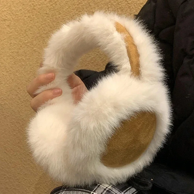 Korea Suede Warm Ear Muffs Ladies Outdoor Cycling Thickened Cold Ear Muffs Warm Headphones Cold Earplugs Winter Accessories warm earmuffs