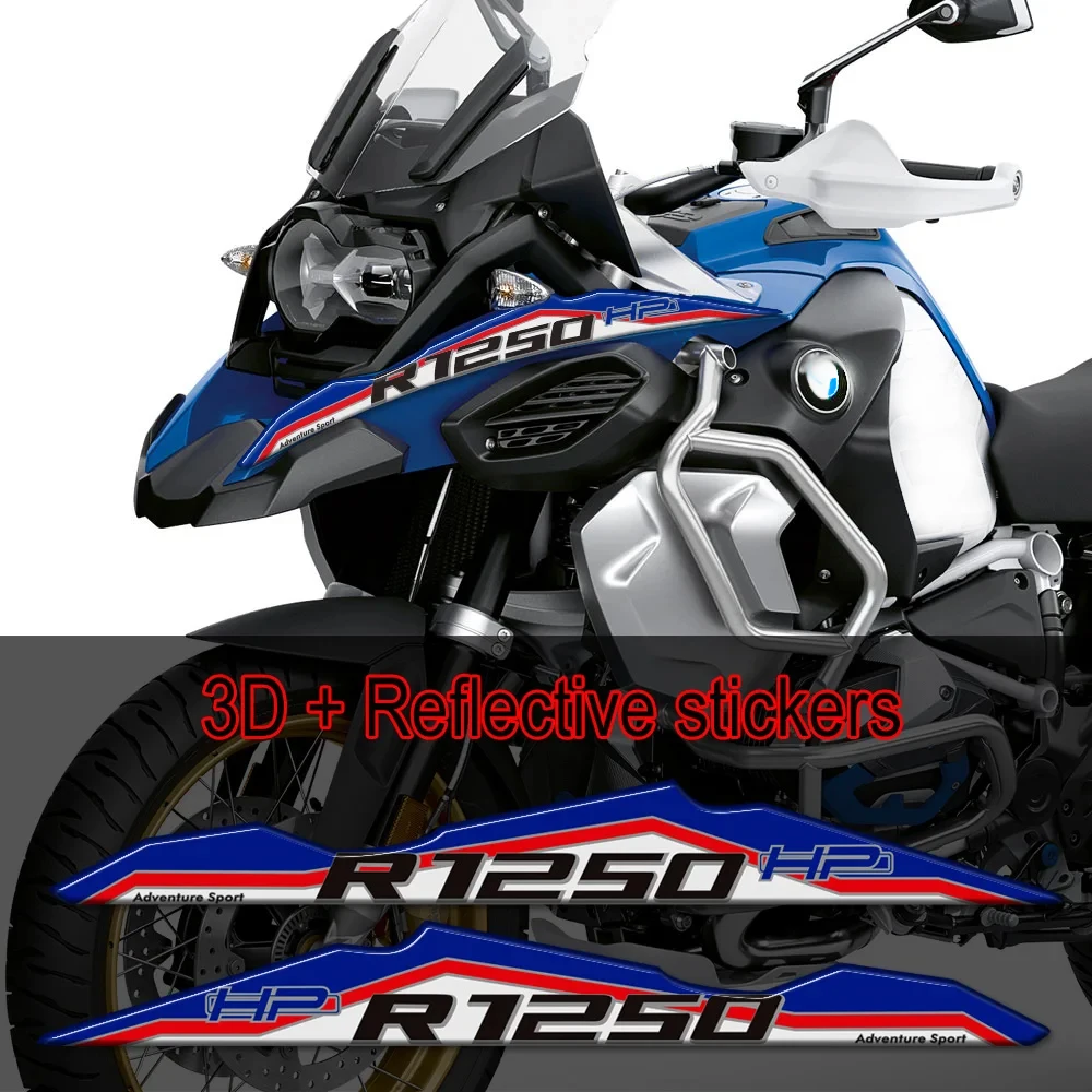 

For BMW R1250GS R1250 R 1250 GS GSA Motorcycle Stickers Tank Pad Fender Fairing Beak Luggage Aluminum Case ADV Adventure 2019