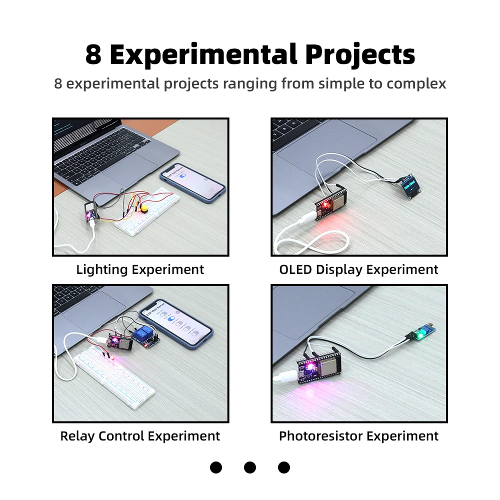 Professional ESP32 Automation Project Starter Kit for Arduino Programming DIY Electronic Complete Circuit Learning Education Kit 2