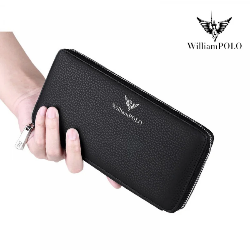 

Emperor Paul Wallet Men's Long Type Cowhide Clutch Credit Card Multi Card Slots Wallet Genuine Leather Zipper Handbag Wholesale