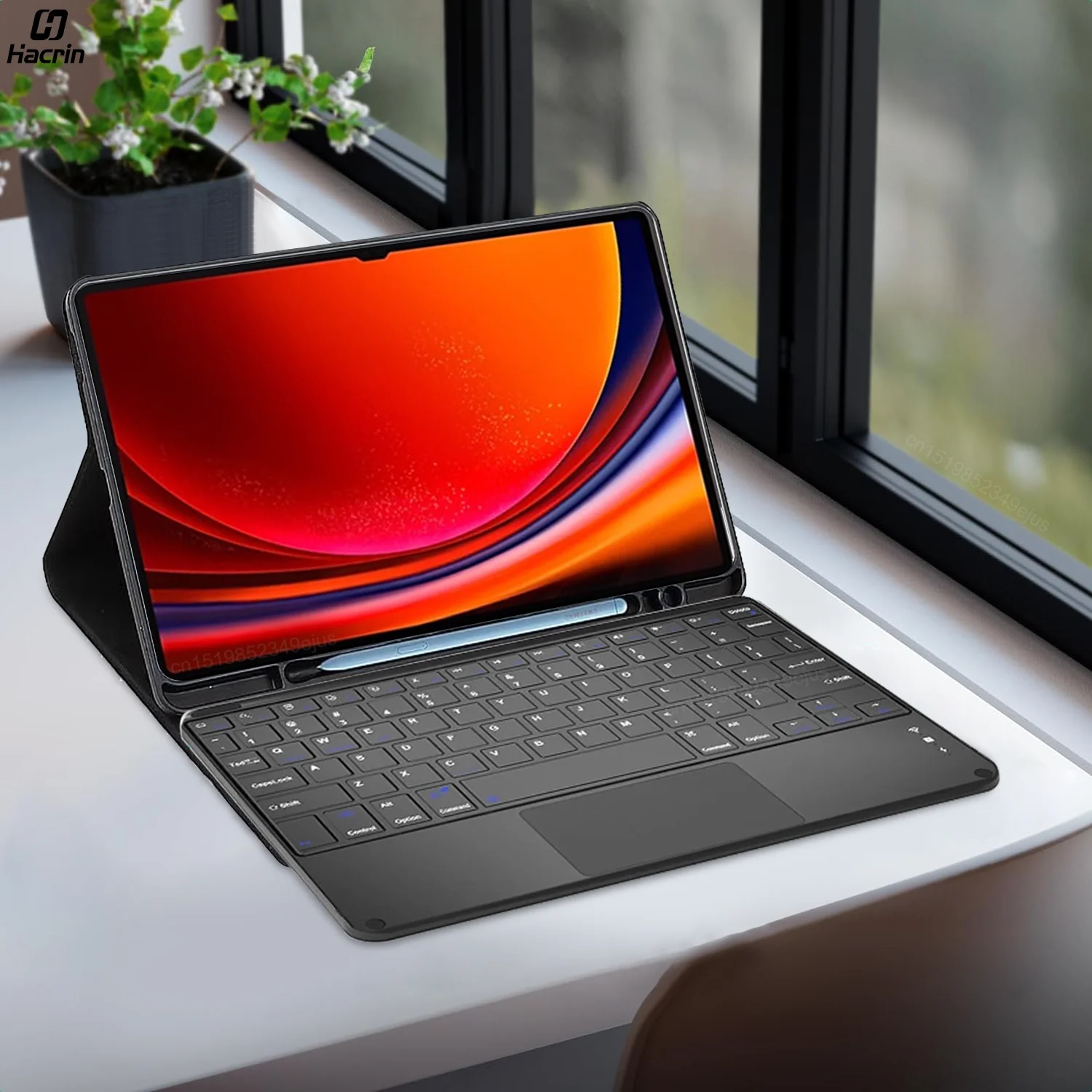 Capa Teclado para Samsung Capa para Tablet Galaxy Tab s9 fe Plus s8 s9 Ultra s7 fe a8 a9 Plus s6 Lite Capa Teclado Mágico