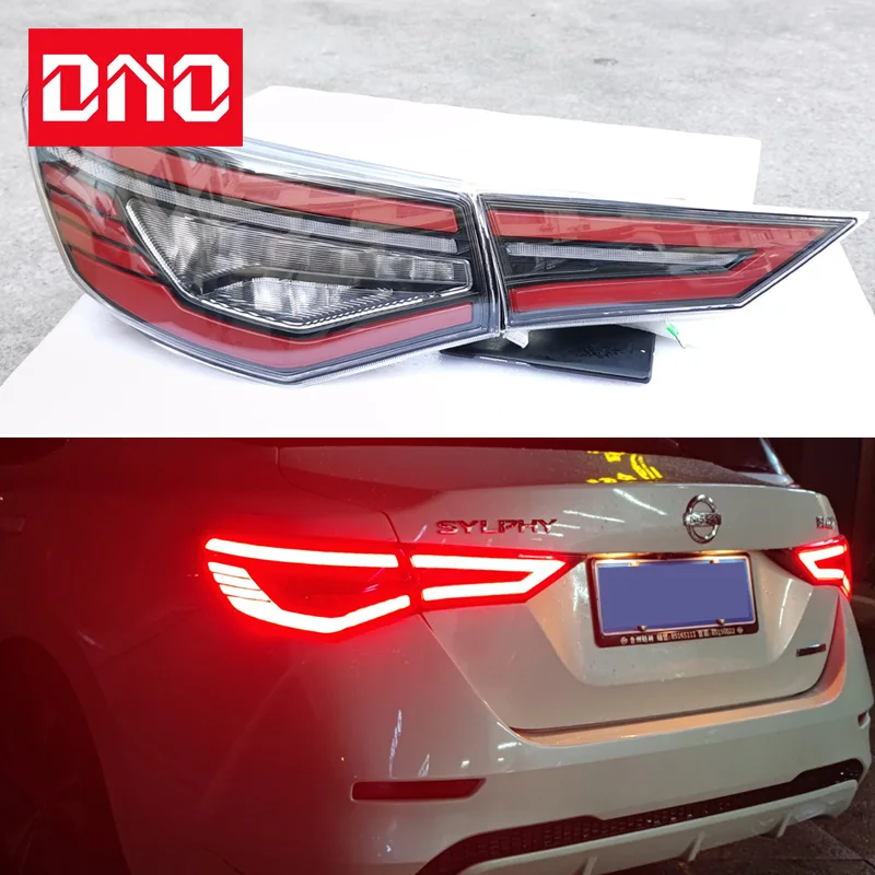Car LED Tail Light For Nissan Sentra Sylphy 2020 2022 Rear Fog Lamp
