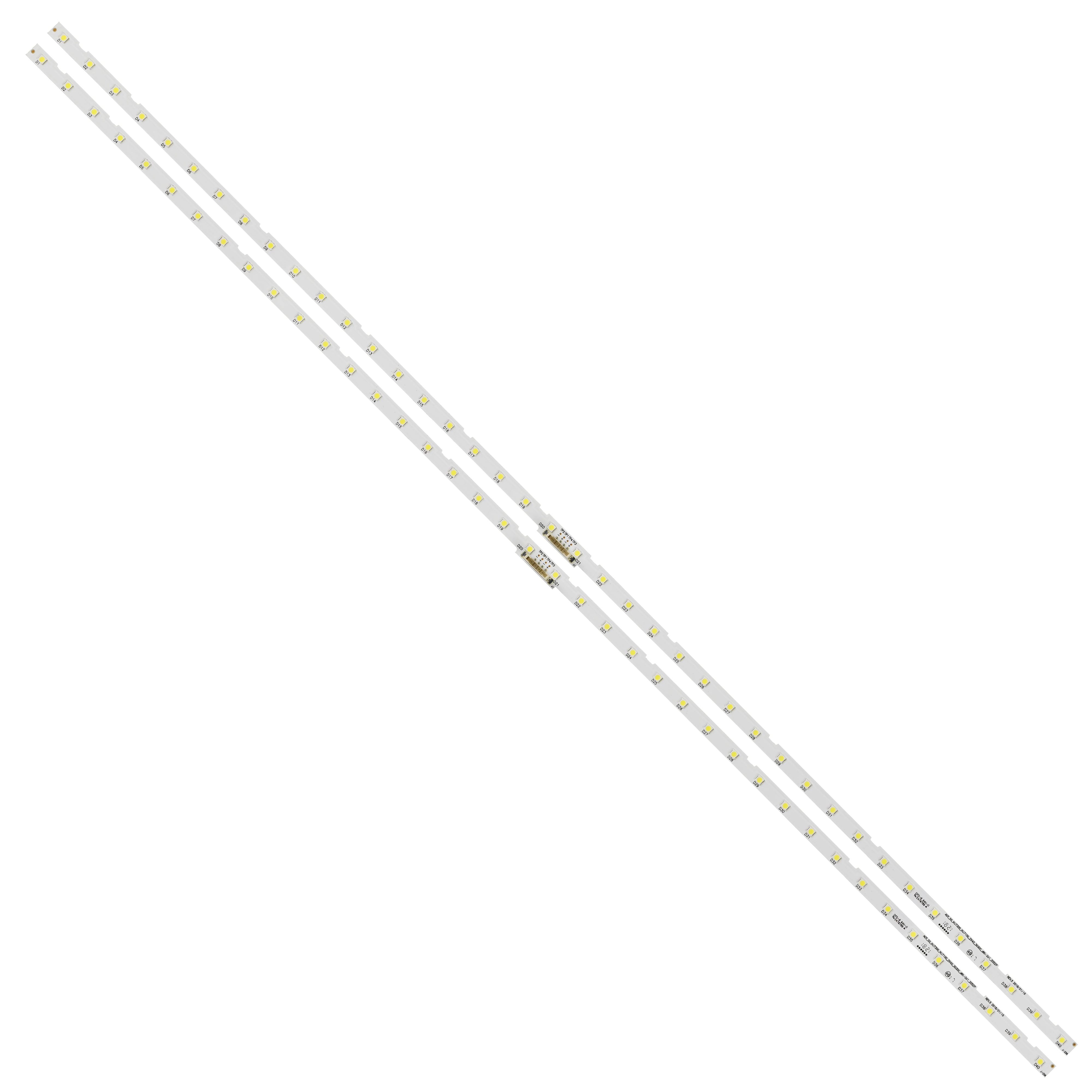 Faixa de Led Retroiluminada 40 Led para Samsung 55 Lâmpada Embutida