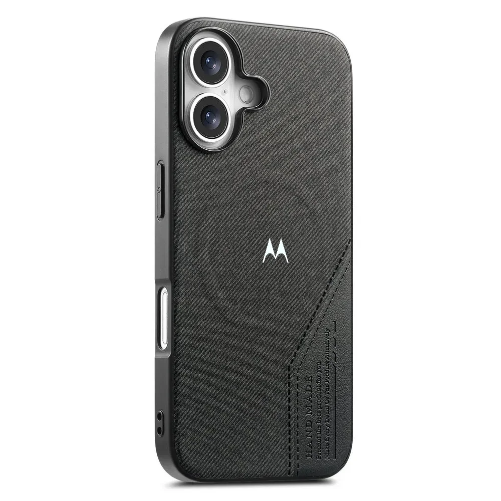 Business Woven Texture Magnetic Phone Case - Shockproof Cover