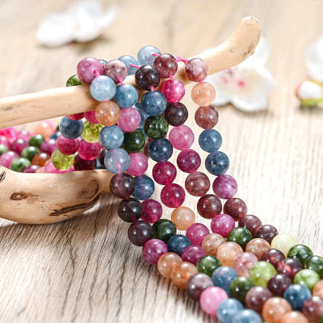 Stone Beads Blue Apatite Beads Round Loose Spacer Bead for Jewelry Making DIY Charm Bracelet Accessroies 6/8/10mm