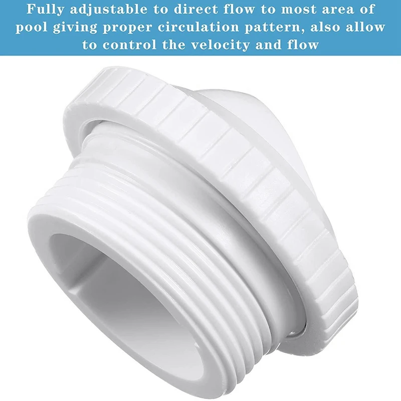 3Pcs Nozzle White Nozzle PVC Nozzle For Swimming Pool Opening Eyeball Nozzle Flow Inlet Fitting For Hayward SP1419D 4