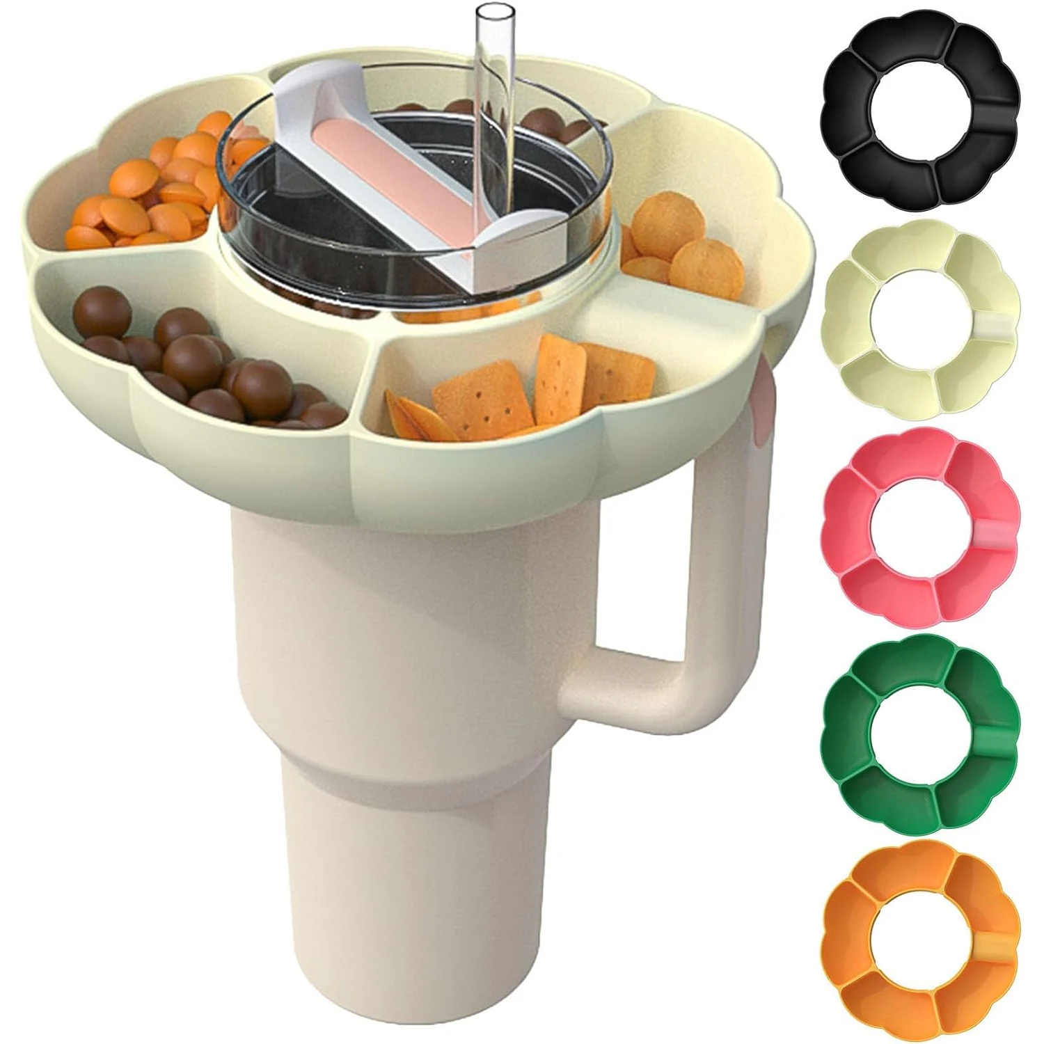 MOSTFUN Snackteller mit Deckel für Stanley Cup 40oz