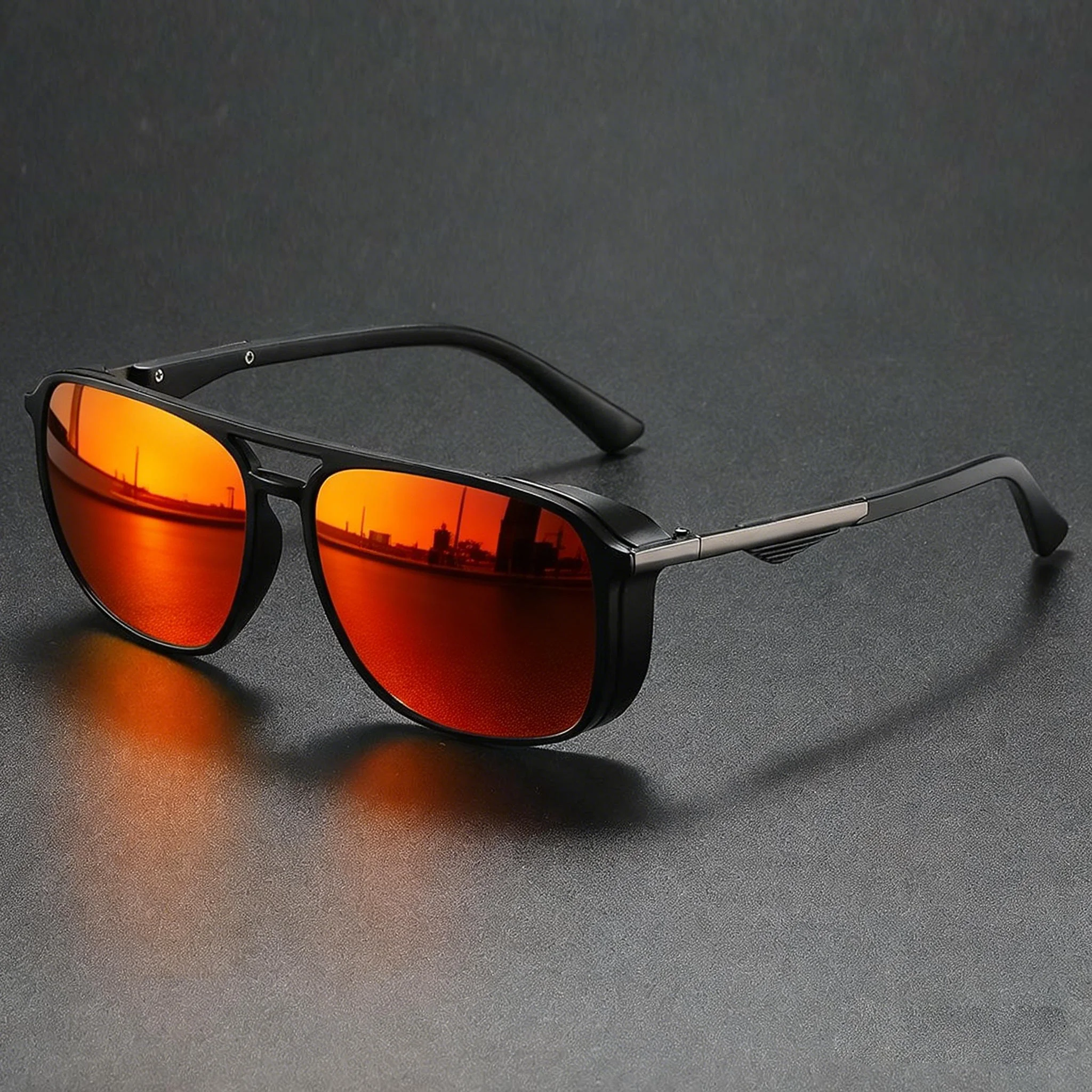 Vintage Square Frame Goggles - Wind & Dust Protection, UV400 Unisex
