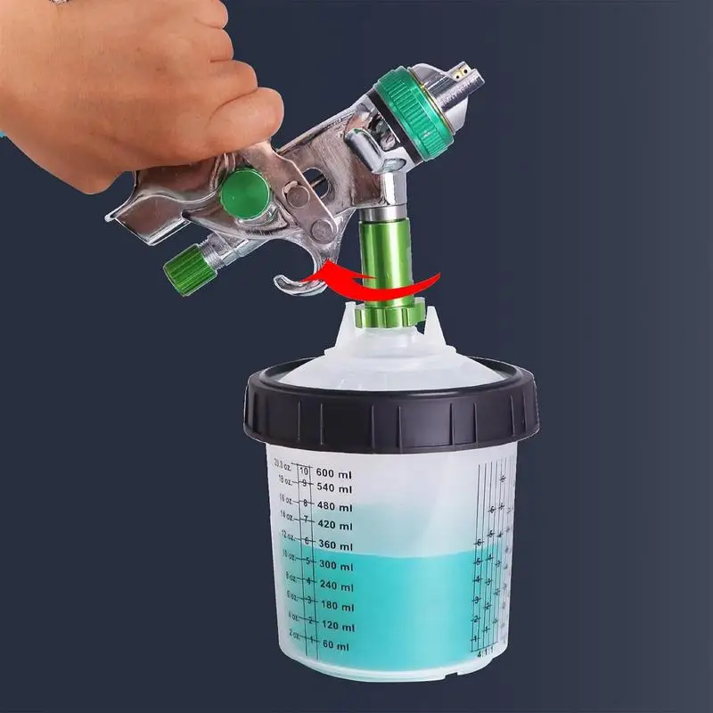 auto Paint System Hard Cups Practical Paint Sprayer Automotive Mixing Cup Sprayer Outer Cups With Clear Scale For Car Spraying