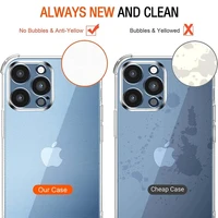Luxury Shockproof Clear Phone Case For iPhone 17 16 15 13 12 11 14 Pro Max Mini XR XS 7 8 Plus Silicone Transparent Back Cover - Image 5