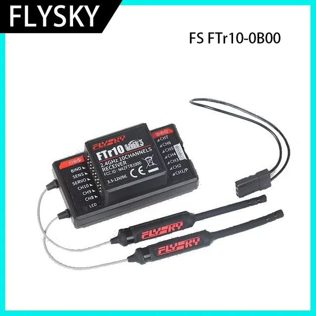 Future Flight FlySky FTr10 2.4G 10CH Two-Way Dual Antenna PPM/IBUS AFHDS3 Mini Receiver Fly-Sky PL18 FPV Racing Drone RC Part 1