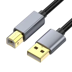 High - Speed USB 2.0 Type A to B Printer and Scanner Cable - 3m (Black)