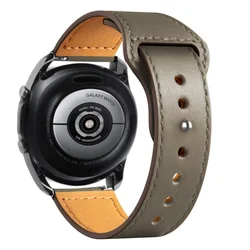 Magnetic Leather Strap with Metal Accents - Premium 22mm/20mm Bracelet Band - 20mm watch band (Gray 12)