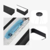 LED Pendant Light Office Lighting Conference Lights Source Ceiling Single Pendant Lamps Dining Room Large Sized Spliceable Lamp 4