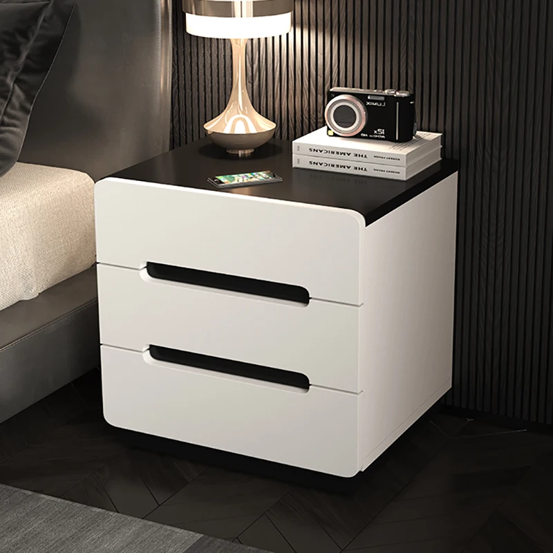 

Storage Nordic Nightstand Modern White Home Nightstand Aesthetic Space Saving Luxury Dressing Table Furniture Decoration