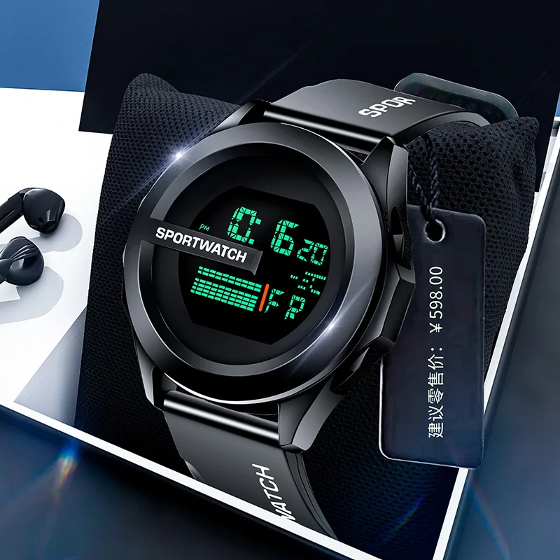 

Fashion New Men's Electronic Watch Scientific Trend G Cool Shockproof Clock Outdoor Luminous Sports Student Digital Wristwatch