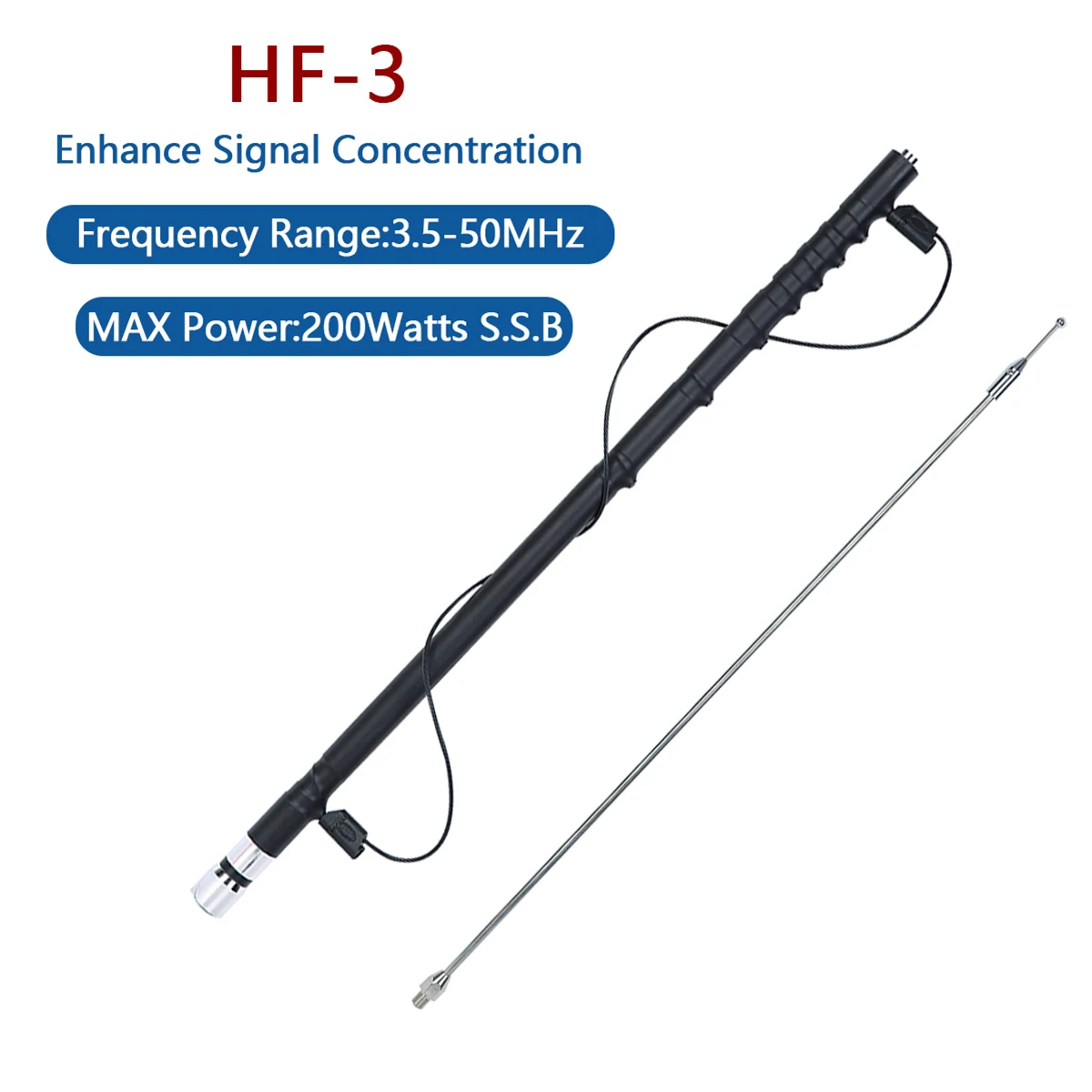 ABBREE AR-152A SMA-Female VHF UHF Dual Band Folding Tactical Antenna For Baofeng Walkie Talkie DMR DM-1701 DM-860 DM-X Ham Radio