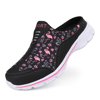 Light Waight Ladies Shoes Women New Casual Shoes Half Slippers Outdoor Flater Shoes Plus Size Shoes Best Quality Shoes for Woman Slippers