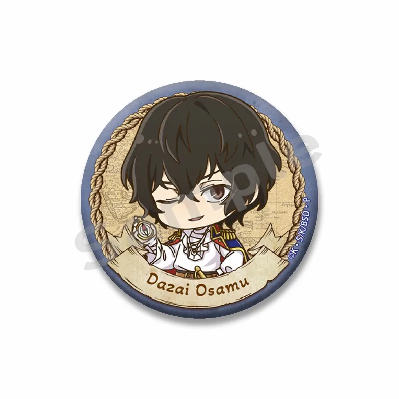 Anime Chracter Button Pins Osamu Dazai Ryunosuke Akutagawa Nakahara ...
