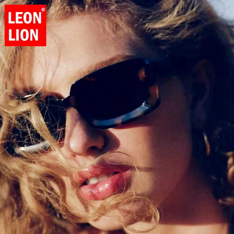 

Солнцезащитные очки LeonLion в ретро-стиле для мужчин и женщин, роскошные брендовые винтажные квадратные очки, 2023