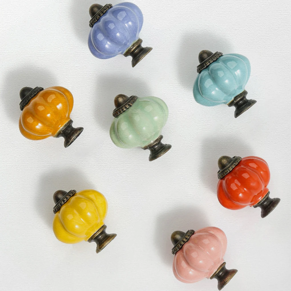 Ceramics Hardware Childrens Furniture Handmade Handles For Pumpkin Wardrobes furniture knobs