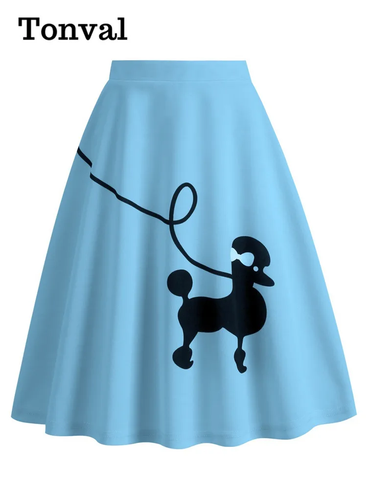 blue poodle dress LaDivine KV1133 Short Homecoming Pleated A Line Cocktail Dress main image 1