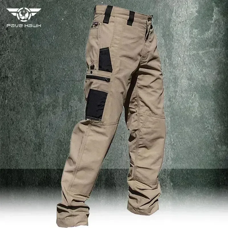 Pantalon Cargo Militaire Homme – Tissu Résistant, Imperméable, Multi-poches – Pour Randonnée, Travail, Camping