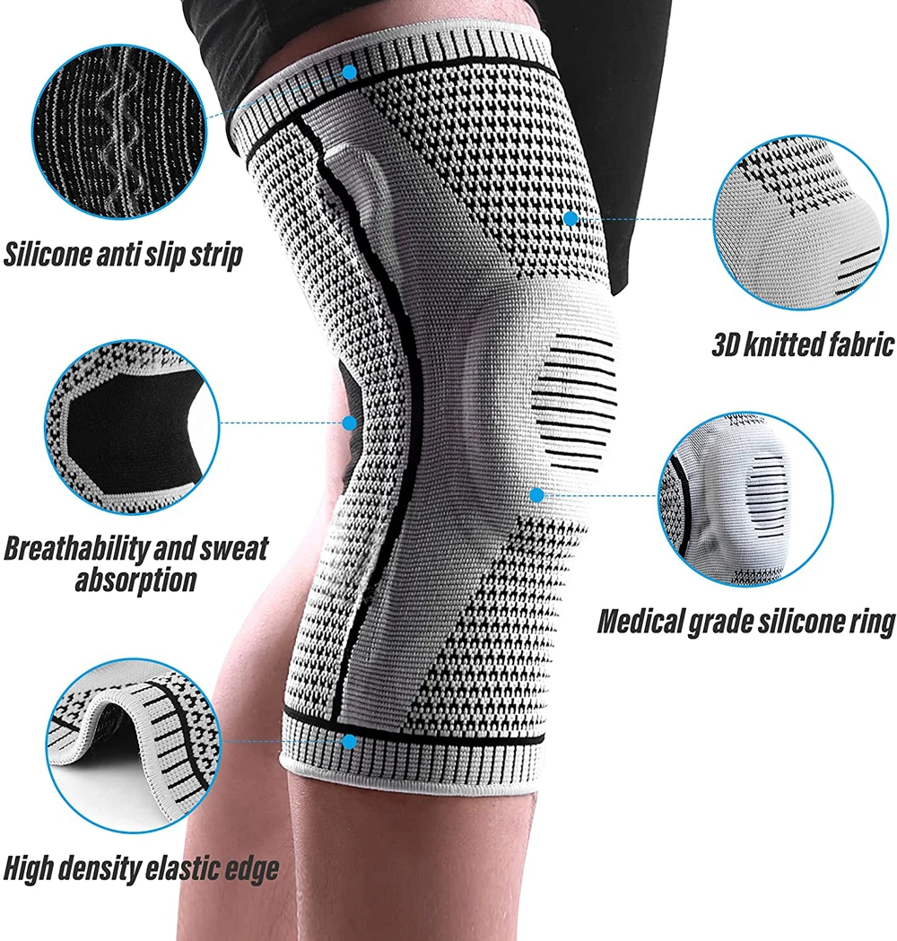 2pcs Knee Compression Sleeve-Professional Knee Brace Support