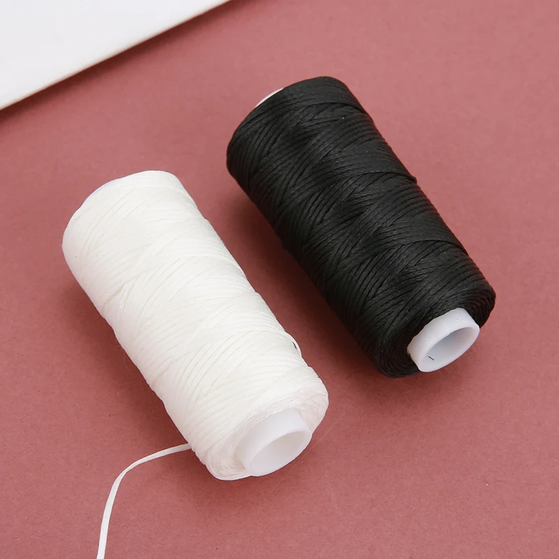 Leather Sewing String 150D Leather Polyester Flat Wax 0.8mm Diameter 50 Meter DIY Project