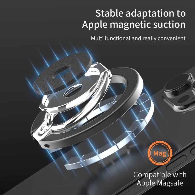 Magnetic Phone Finger Ring Holder Foldable Desktop...