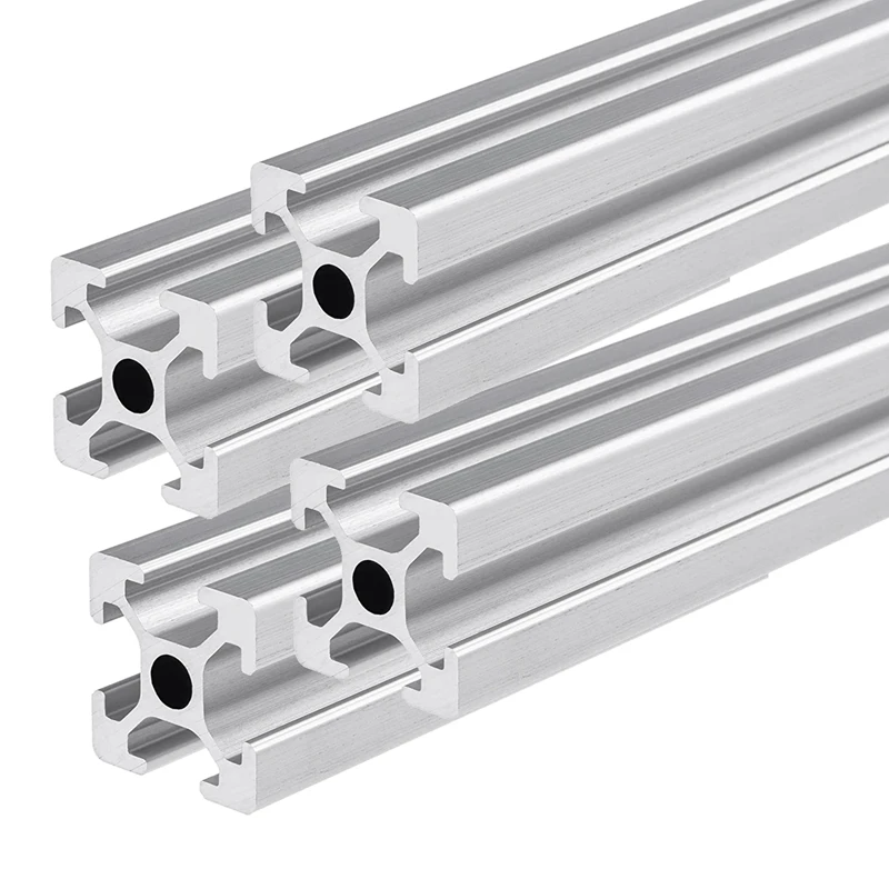 

4PCS 400Mm T-Type 2020 Aluminum Extrusion Profile European Standard Anodized Linear Guide For 3D Printer Parts