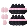 13 powder with black triangle pink finger powder puff set for everyday use makeup setting 1