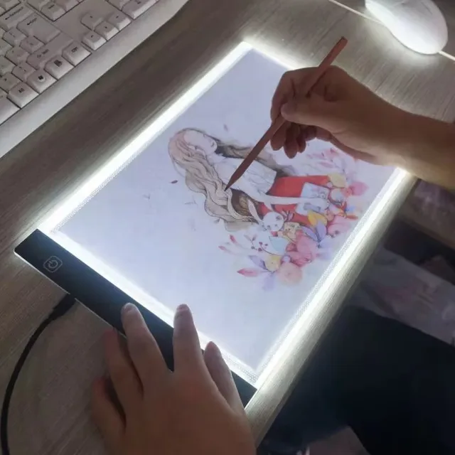 A5/A4 copying table calligraphy luminous board LED copying table painting board hand copied newspaper anime transparent board