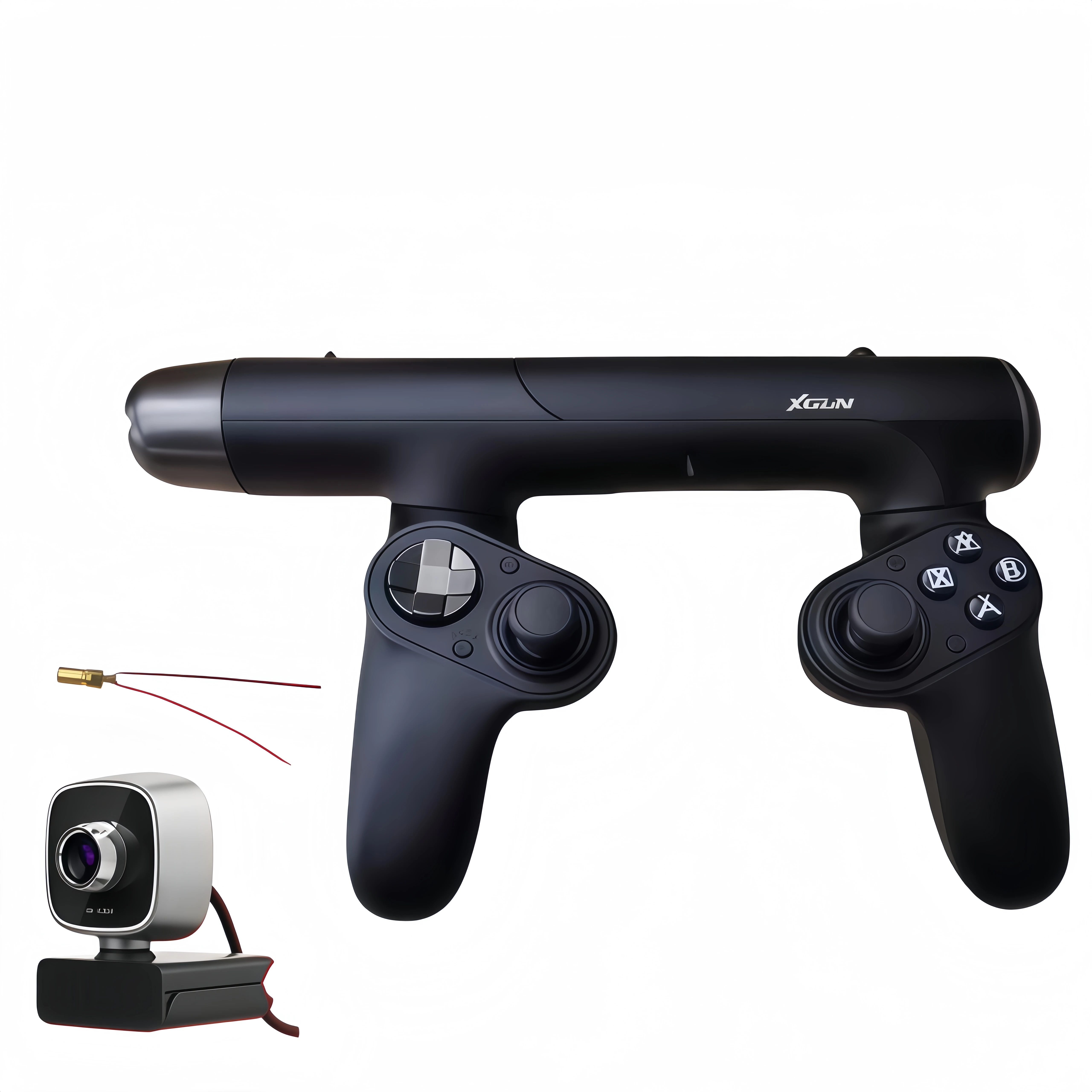 XGUN Işık Tabancası Atış Somatosensör Tabancası Oyun Kontrol Cihazı Switch/pc/ps4 için Uygun Kablosuz Bluetooth Oyun Kumandası Kameralı Hediye