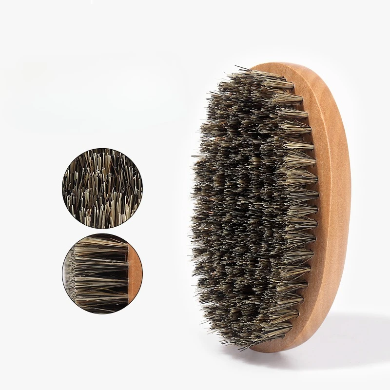 Luxurious Soft Boar Bristle Shaving Brush & Wooden Comb Grooming Kit with Gift Bag