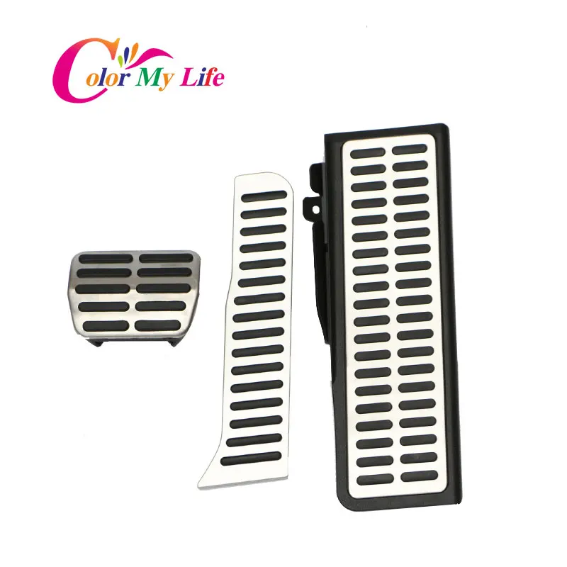 Car Gas Brake Rest Pedal Car Pedals For Volkswagen Vw Golf 5 6 MK5 MK6 Jetta MK5 Scirocco CC TIGUAN Toureg For Skoda Octavia A5 car pedals