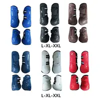 4Pcs Horses Boots Leg Protective Shockproof Support Multifunction Leg Wraps Guard for Jumping Training Equestrian Equipment 2